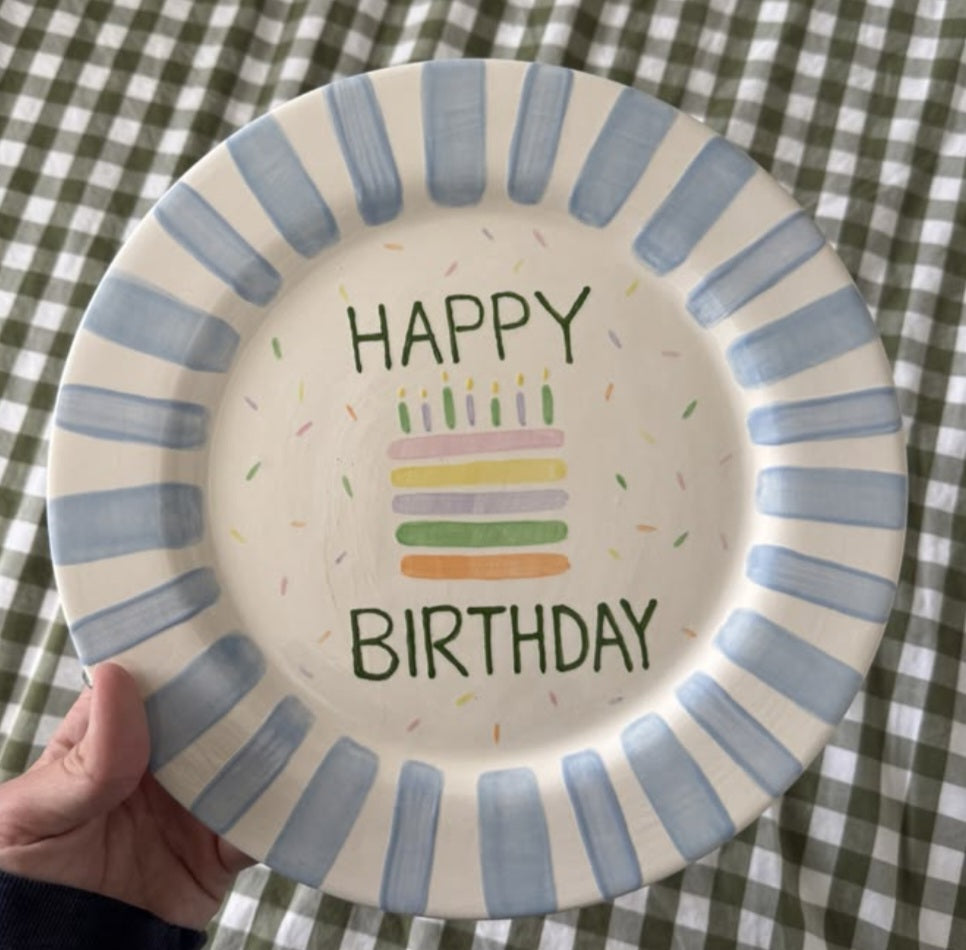 Cake Plate Painting With Beespoke Pottery - Saltburn - 6th September