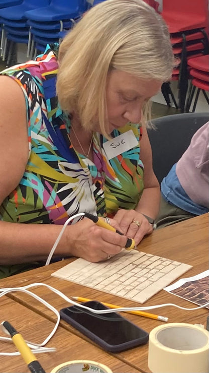 Introduction to Pyrography - Guisborough - Feb 4th,11th,18th 2025. 1pm - 2.30pm