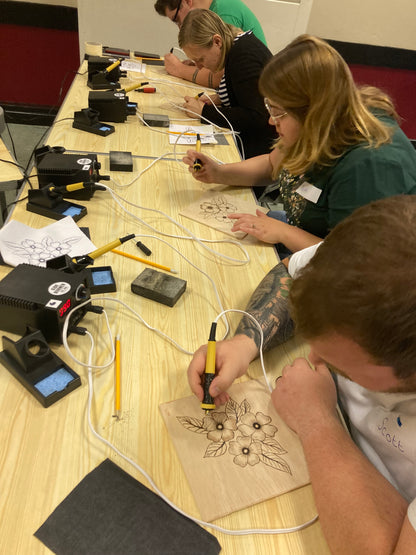 Introduction to Pyrography - Guisborough - Feb 4th,11th,18th 2025. 1pm - 2.30pm