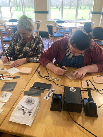 2026 - Pyrography Workshop - Darlington Golf Club - 24th May - 3.30pm - 6-30pm