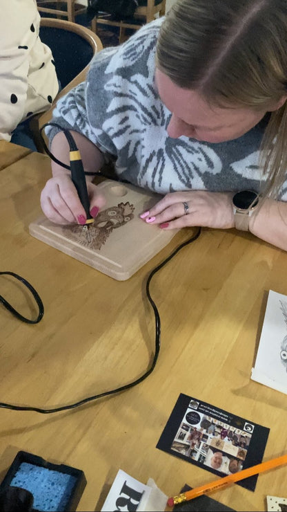 2026 - Pyrography Workshop - Darlington Golf Club - 24th May - 3.30pm - 6-30pm