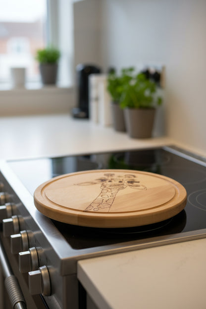 Round Beech Cheeseboard