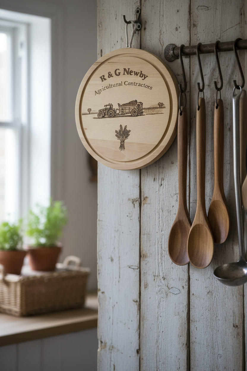 Round Beech Cheeseboard