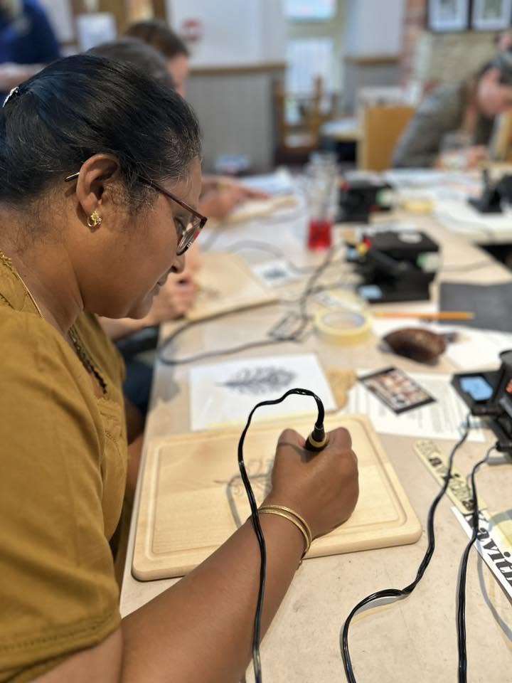 2026 - Pyrography Workshop - Location Pickering Monday 21st September 630pm-930pm