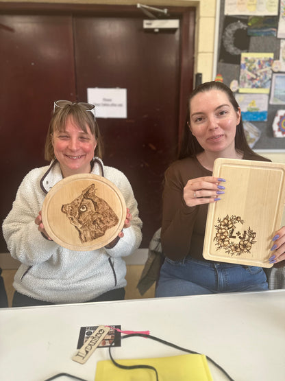 Pyrography Workshop - Skipton - Sunday 19th July 2026 12pm - 3pm