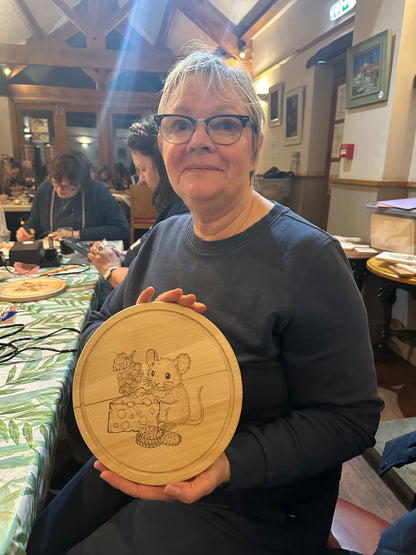 2026 - Pyrography Workshop - Location Pickering Monday 29th June 630pm-930pm