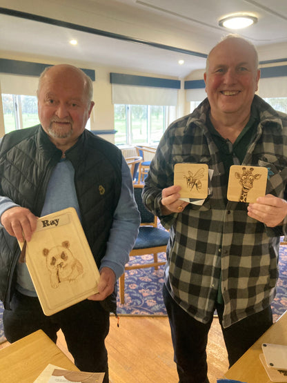 2026 - Pyrography Workshop - Darlington Golf Club - 24th May - 3.30pm - 6-30pm