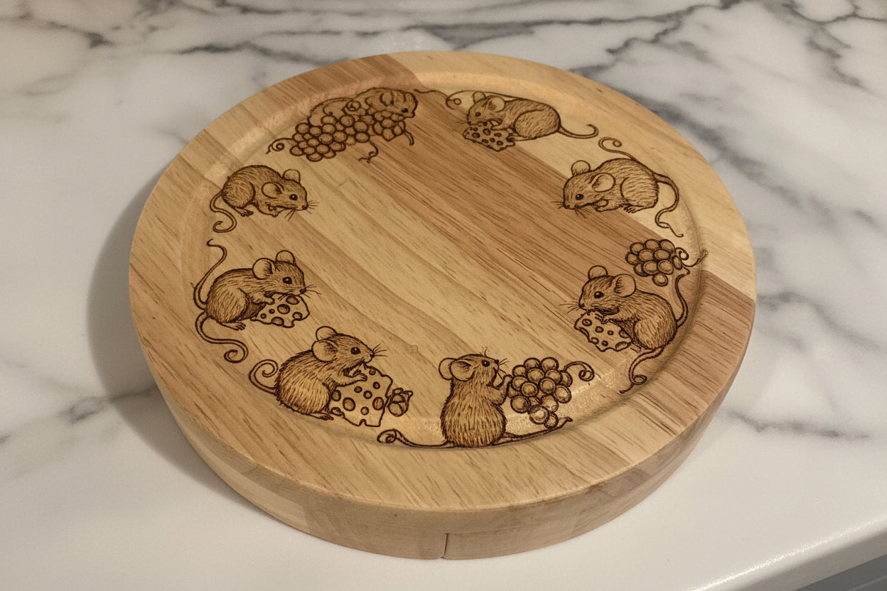 Cheeseboard With Utensils